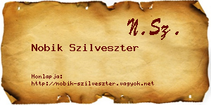 Nobik Szilveszter névjegykártya